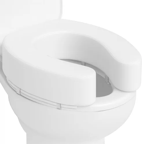 Miniatura 10 de Vive - Asiento elevador para inodoro con cojín para personas mayores - Ajuste universal - Asiento elevado para inodoro con espuma de alta densidad