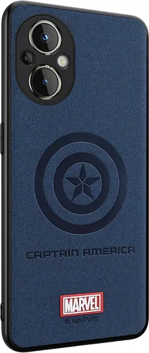 Miniatura 2 de IRON SPIDER Funda para OnePlus Nord N20 5G, con personaje de superhéroe, compatible con OnePlus Nord N20 de piel (azul) para hombre y mujer Capitán