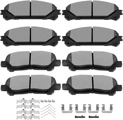 Miniatura 9 de SCITOO - Juego de pastillas de freno de cerámica, 8 pastillas de freno para Honda CR-V 2002-2004, 2003-2011 para Honda Element