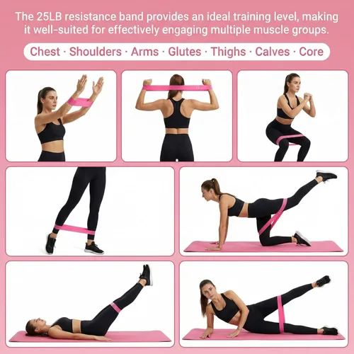 Miniatura 7 de Entrenador muscular de suelo pélvico con 3 modos inteligentes, diseño ajustable de 360°, ejercitador de muslos interiores Kegel con banda