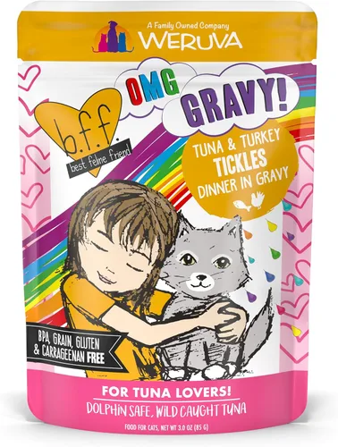 Miniatura 28 de Weruva latas de comida húmeda para gatos sin granos y bolsas B.F.F. (Best Feline Friend), Púrpura