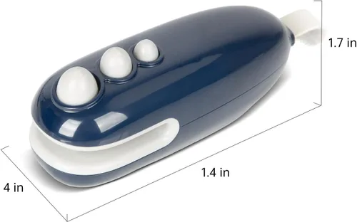 Miniatura 2 de Mini sellador de bolsas portátil, sellador térmico 2 en 1 con cortador e imán integrados, recargable USB-C, ideal para bolsas de aperitivos (azul)