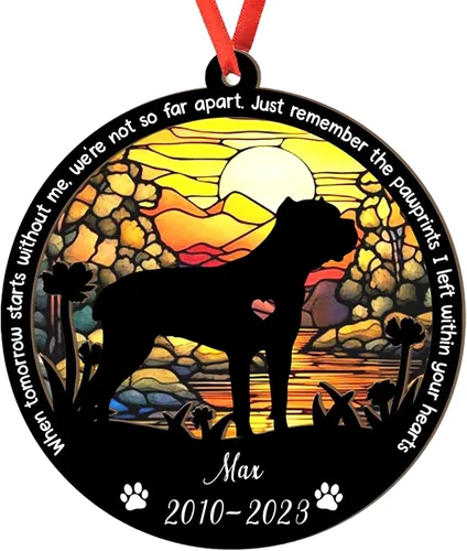 Miniatura 29 de Adorno personalizado para atrapasoles de sabueso afgano, adorno de Navidad de sabueso afgano – Regalo para perro amante, sabueso afgano