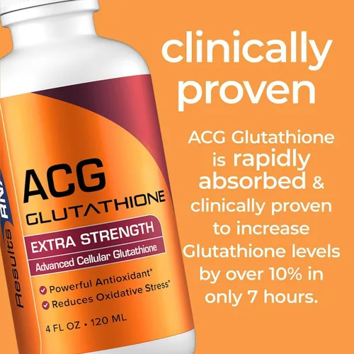 Miniatura 5 de Suplemento ACG Glutatión fuerza extra (Glutatión celular avanzado) de Results RNA, 2 onza