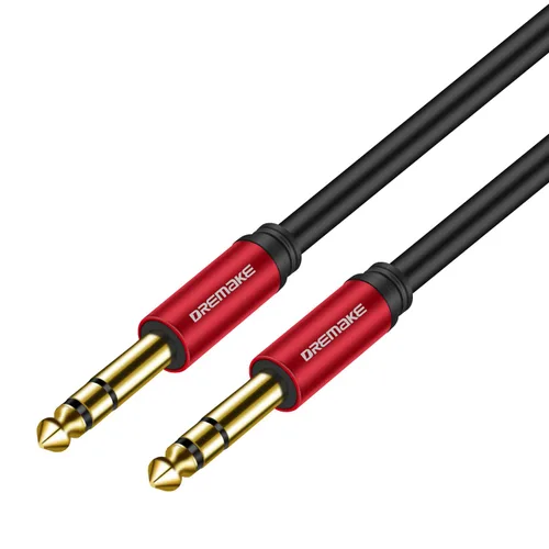 Miniatura 7 de Cable de conexión de audio TRS macho de 3 pies 0.250 in 1/4 pulgadas a 0.250 in 1/4 pulgadas, cable de audio TRS de 1/4 pulgadas para guitarra