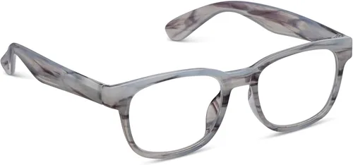 Miniatura 2 de Peepers by PeeperSpecs Kent - Lentes de lectura cuadrados suaves con bloqueo de luz azul gris (Gray Horn)