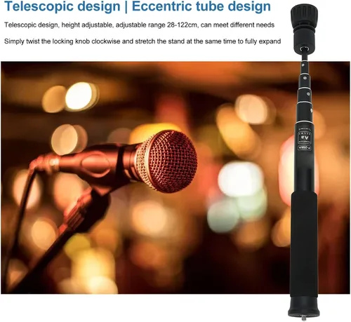 Miniatura 4 de Monopod de cámara de 48 pulgadas, poste extensible de 6 secciones, palo de Unipod telescópico resistente, monopie de fotografía portátil ligero