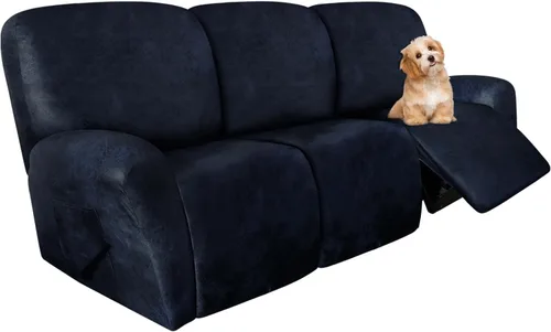 Miniatura 90 de molasofa Fundas de cuero para sillas reclinables, fundas para sillas reclinables grandes para silla reclinable, 4 piezas, fundas lavables que se