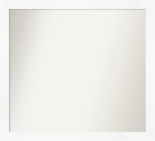 Miniatura 72 de Amanti Art Espejo de baño blanco para sobre el fregadero, 24 x 24 pulgadas, hecho a medida, espejo de tocador cuadrado blanco estrecho, marco
