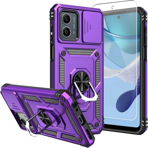 Miniatura 13 de Funda para Moto G 5G 2023, [No para la versión 2022] con protectores de pantalla y cubierta de cámara, [Grado militar] cubierta probada contra