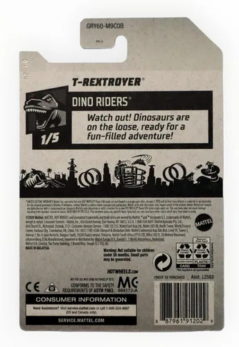 Miniatura 2 de Hot Wheels T-Rextroyer, [Oro] 24/250 Dino Riders 1/5