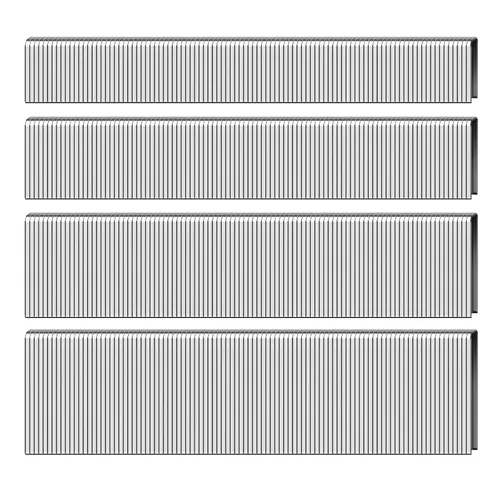 HW HAMWOO Grapas de corona estrecha de calibre 18 de 1/4" (1/2", 3/4", 1", 1-1/4"), Clavos Surtidos para Pistola de Clavos 18GA, adecuadas para la