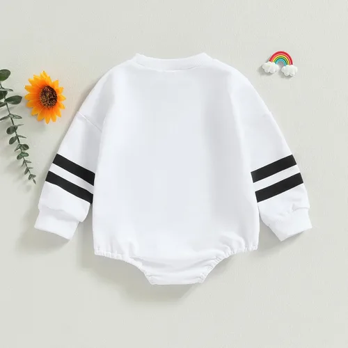 Miniatura 102 de Adobabirl Traje de Halloween para bebé, sudadera de fantasma, calabaza, mameluco, suéter de gran tamaño, lindo para otoño e invierno