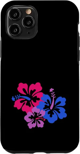 Miniatura 28 de Funda para iPhone 13 Pro Bisexual Bi Pride Sutil Hibiscus Flower Hawaii LGBT LGBTQ
