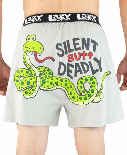 Miniatura 7 de Lazy One Divertidos boxers de animales, ropa interior humorística, novedosos pantalones cortos, regalos de broma para hombres