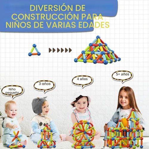 Miniatura 3 de Bloques magnéticos para niños pequeños, juguetes Montessori para niños de 3, 4 y 5 años, juguetes educativos magnéticos y bolas de aprendizaje
