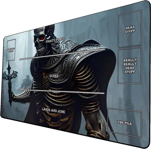 Miniatura 17 de Tapete de juego de cartas coleccionables AI Painting – Tapete de juego MTG con zonas, 24 x 14 pulgadas, tapete de juego MTG de alta calidad – El