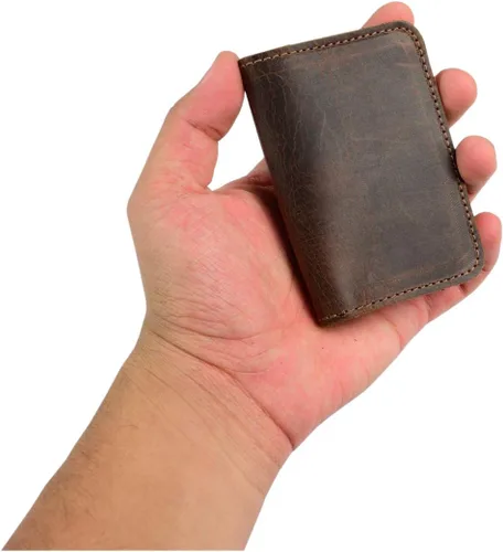 Miniatura 5 de Hide & Drink, Tarjetero de cuero y soporte para llaves, organizador de efectivo, cartera de bolsillo frontal, accesorios diarios, hecho a mano.