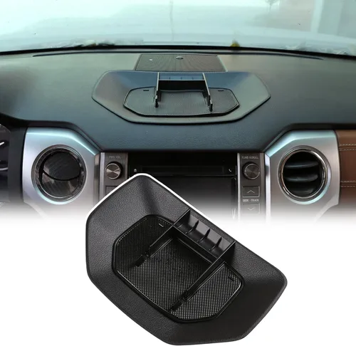 Miniatura 11 de Bandeja de almacenamiento de mesa de tablero de consola central de automóvil de ABS negra para Toyota Tundra 2014-2021, organizador de instrumentos