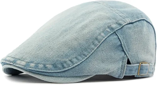 Miniatura 9 de Gorra de Newsboy para hombre, ajustable, plana, Ivy Gatsby, gorra de conducción de cabbie, transpirable, de algodón, gorra de golf