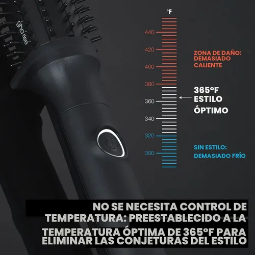 Miniatura 3 de ghd Rise Cepillo Caliente Voluminizador - Cepillo caliente profesional de 1.25” para cabello seco con elevación máxima de la raíz, 2x volumen