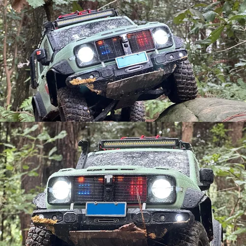 Miniatura 6 de Barra de Luz RC Zhongzhen 30 LED 13.5 cm de Aluminio Accesorios RC para Axial SCX10 Traxxas TRX4 TRX6 Arrma Senton Redcat GEN7 Juego de Luces