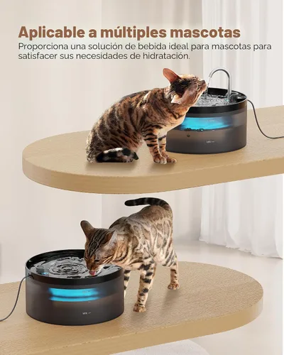 Miniatura 8 de Fuente de agua para gatos: fuente para gatos de 108 oz/3.2 L, dispensador de bebida súper silencioso para mascotas, fuentes de agua para gatitos