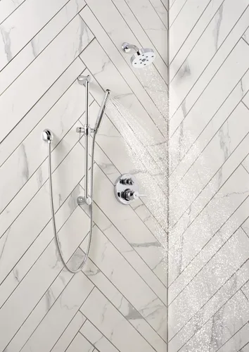 Miniatura 2 de DELTA FAUCET T24859, monitor contemporáneo cromado Trinsic serie 14 con desviador integrado de 3 ajustes