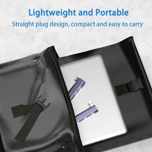 Miniatura 7 de Hub USB para portátil de 4 puertos, concentrador USB 3.0 portátil, adaptador multipuerto USB para MacBook Air/Pro, portátil, PC, teclado, unidad Hub