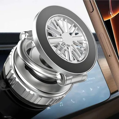 Miniatura 9 de Soporte magnético para teléfono de coche con ventosa fuerte 360° ajustable plegable soporte de teléfono portátil para tu coche/gimnasio/espejo