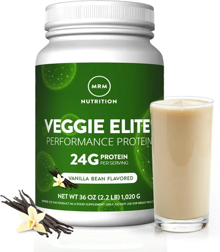 Miniatura 9 de MRM Nutrition Veggie Elite Performance Proteína Sabor a moca de chocolate Proteína a base de plantas Fácil de digerir Con BCAA Vegano +