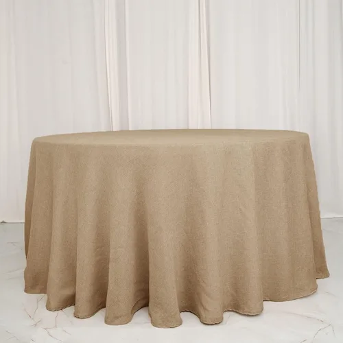 Miniatura 9 de Tableclothsfactory Mantel rectangular de yute natural de 54 x 96 pulgadas Mantel de mesa bohemio chic