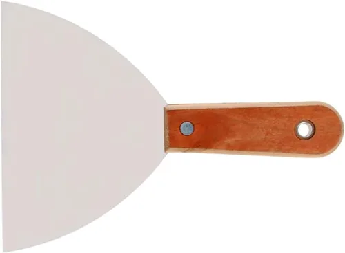 Miniatura 9 de Utoolmart Raspador de masilla de acero al carbono de 5 pulgadas con mango de madera para pegar pintura, pared, baldosas