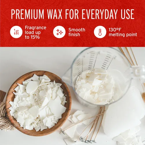 Miniatura 5 de Blended Waxes, Inc. - Cera de soja multiusos para hacer velas, cera de soja de primera calidad, ideal para hacer velas, pilares