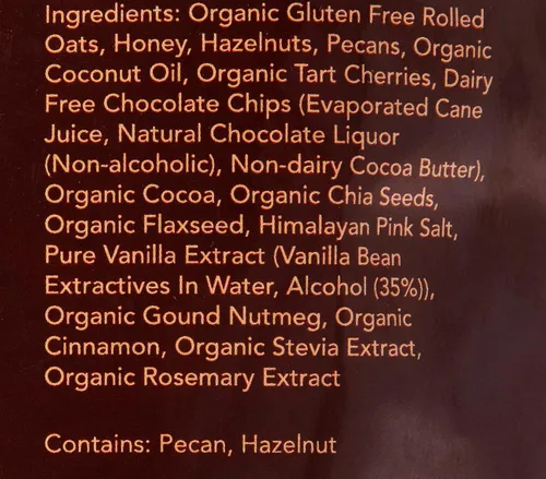 Miniatura 6 de MsPsGFree Granola - Chocolate Avellana Pecan, 10oz, 9.98 oz, rica en fibra, alta proteína, avena orgánica sin gluten, cerezas ácidas orgánicas, nuez