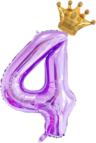 Miniatura 7 de Juego de globos de corona número 1 de 40 pulgadas, globos decorativos de primer cumpleaños y aniversario de boda, decoraciones de primer cumpleaños.