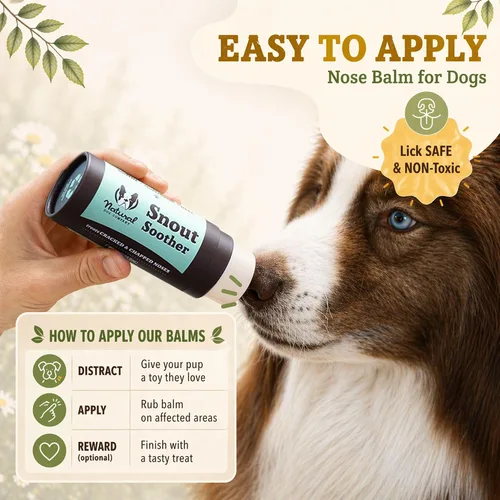 Miniatura 8 de Natural Dog Company Snout Soother Balm Tin 1 oz – Bálsamo para nariz de perro completamente natural para narices secas y agrietadas – Bálsamo
