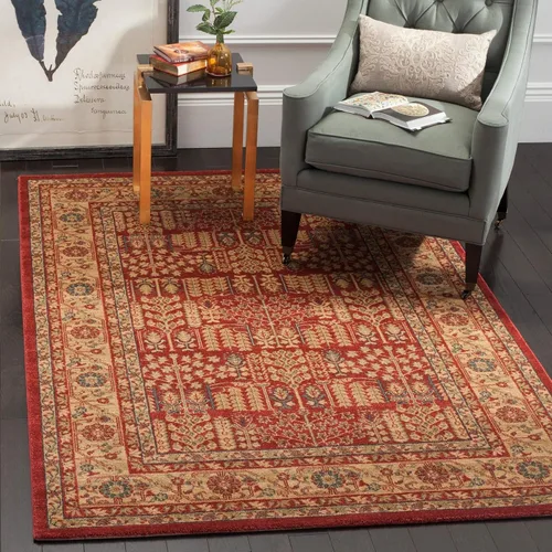 Miniatura 15 de SAFAVIEH Mahal Collection - Alfombra decorativa, 2.2 x 4 pies, azul marino y natural, diseño oriental tradicional, no desprende pelusa y de fácil