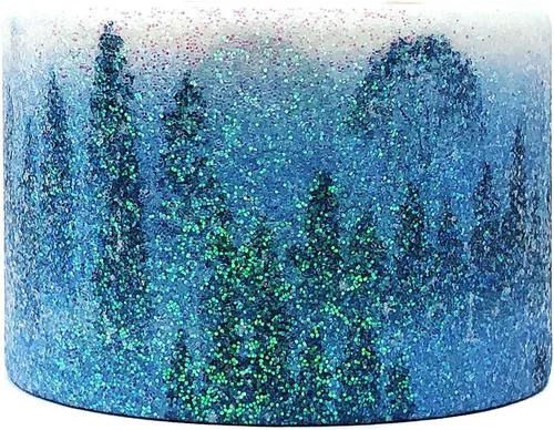 Miniatura 2 de allydrew Cinta adhesiva Washi con purpurina, 1.181 in x 3 M, bosque de pinos