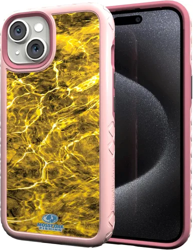 Miniatura 9 de cellhelmet Mossy Oak Agua Yellowfin Funda de doble capa en gris diseñada para iPhone 13 Mini a prueba de golpes y caídas, duradera, como se ve