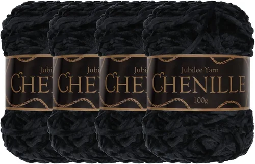 Miniatura 47 de JubileeYarn - Hilo de chenilla (3.53 oz/poliéster peinado, circonita), 1 pastel