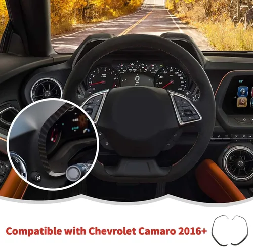 Miniatura 7 de RT-TCZ Cubierta de fibra de carbono para salpicadero, marco de velocímetro, decoración interior accesorios para Chevrolet Chevy Camaro 2016-2023