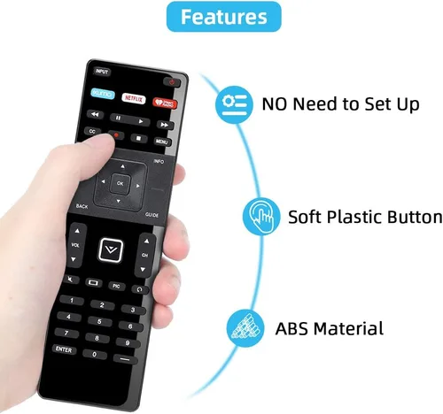 Miniatura 4 de Reemplazo de control remoto UNOCAR para Vizio Smart TV Remote XRT-122 y Vizio Smart TV 4K UHD HDR HDTV SmartCast Internet D E Series LED LCD 24 28