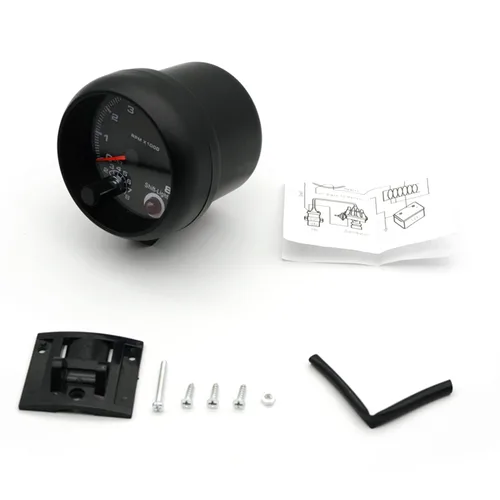 Miniatura 8 de Geevorks, tacómetros de reemplazo automotriz de 3.75'' 12V, 0-8000RPM luz azul, tacómetro de RPM para vehículos de gasolina de 1-8 cilindros, 1-2