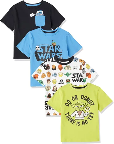 Miniatura 29 de Amazon Essentials Disney Marvel Star Wars Camisetas de manga corta para niños y bebés (anteriormente Spotted Zebra), Multipacks