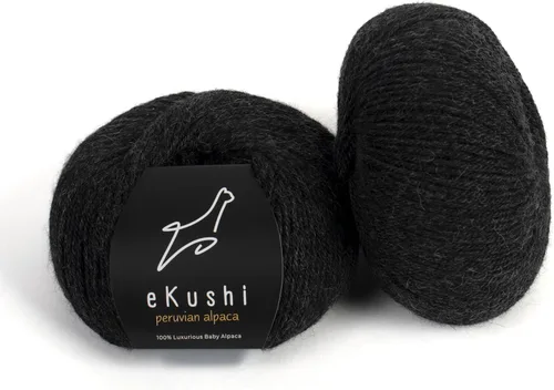 Miniatura 51 de 100% Hilo de Alpaca para Bebé para Tejer y Ganchillo - Juego de 3 Madejas de Hilo Premium DK - Ligero, Hipoalergénico y Térmico Hecho en Perú - N010