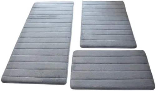 Miniatura 16 de Alfombra antideslizante de Baño De Espuma Viscoelástica, Tapete Moderno, Antideslizante, 3 Unidades Por Juego Alfombras de Baño