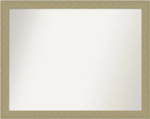 Miniatura 91 de Amanti Art Espejo de pared personalizado no biselado (24.25 x 24.25 pulgadas), marco dorado de mosaico, varios tamaños personalizados, espejo