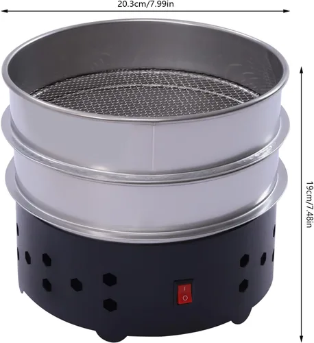 Miniatura 6 de LOYALHEARTDY Enfriador eléctrico de granos de café de 110 V, máquina de enfriamiento de granos de café de 1.3 libras, enfriador de granos de café