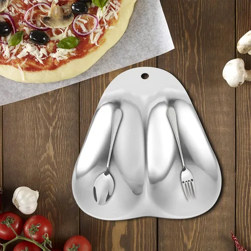 Miniatura 7 de DOITOOL Soporte para cuchara doble de acero inoxidable, soporte grande para cucharón de sopa de pátula, soporte para cuchara para cocina